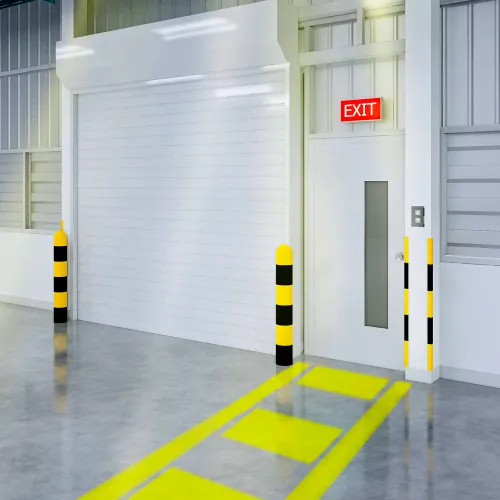 Visual Workplace® Virtual LED Projector, Safety Walkway Max (SW), Stripes w/Lines, 100W, Yellow - Image 2