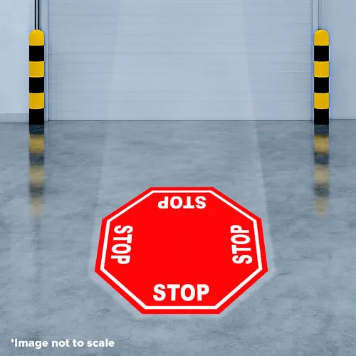 Visual Workplace® Virtual LED Projector, Safety Sign Max (S), 4-Way Stop, 100W - Image 2