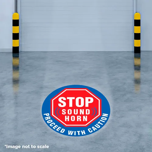 Visual Workplace® Virtual LED Projector, Safety Sign (W) EXT, Stop Sound Horn, 50W - Image 2