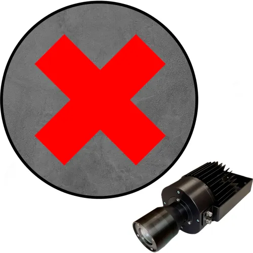 Visual Workplace® Virtual LED Projector, Safety Symbol (W) EX, X, 50W, Red
