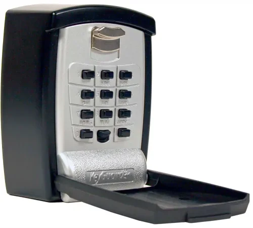 FJM Security KeyGuard Surface Mount Key Storage Lock Box SL-590 - Keypad Lock, Holds 1-5 Keys