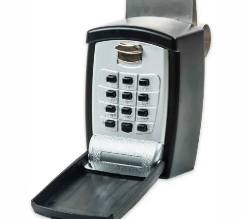 FJM Security KeyGuard Key Storage Lock Box, Keypad Lock, Car or Window Mount, Holds 1-5 Keys