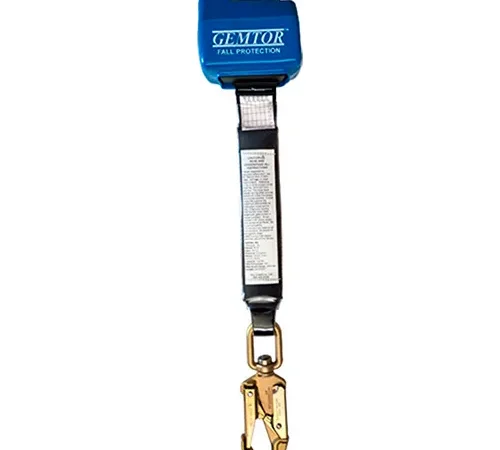 Gemtor RL-8-5155, Self Retracting Lanyard - Snap Hook - Polyester Webbing - 8'