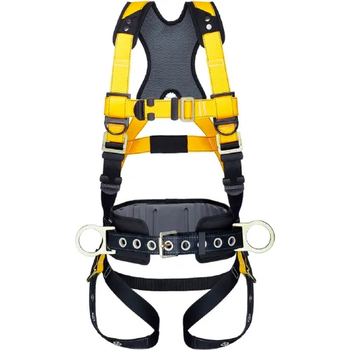 Guardian Series 3 Harness With Waist Pad, Tie Back Legs, 3 D-Rings, XL-XXL