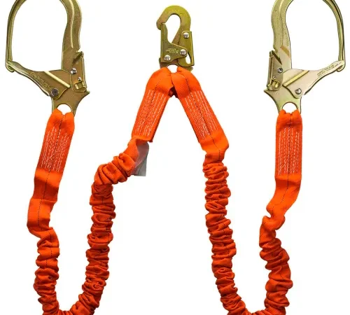 Guardian 01298, 6' Double Leg Steel Rebar Hook Stretch Lanyard