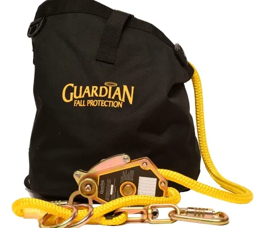 Guardian 04665 Horizontal Temporary Lifeline Kit, 2-Man, 100'