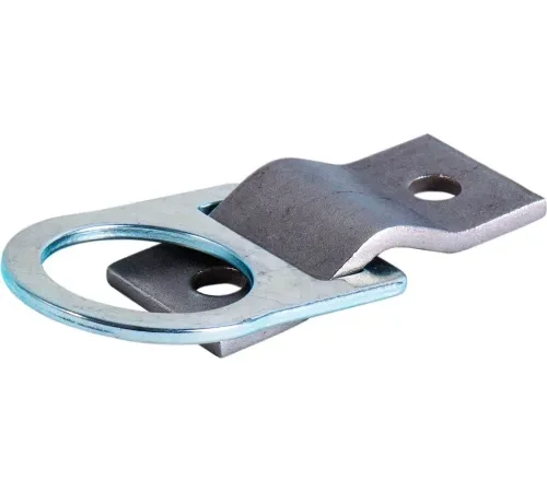 Guardian D-Ring 2 Hole Anchor Plate, Zinc Plated/Stainless Steel, 130-420 lbs. Capacity