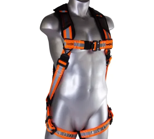 Guardian Cyclone Harness, Reflective Webbing, Quick Connect Chest, Tongue Buckle Legs, XL