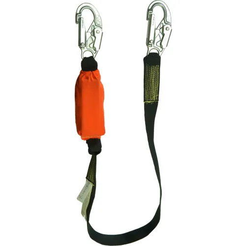 Guardian 6' Kevlar Lanyard, Single Leg, Removable Flame Resistant Protective Cover, 130-310 lbs Cap.