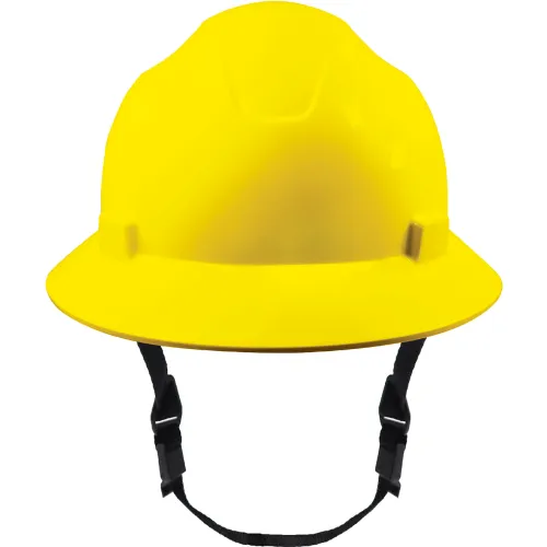 General Electric GH329 Non-Vented Full Brim Hard Hat, 4-Point Adjustable Ratchet Suspension, Yellow - Image 2