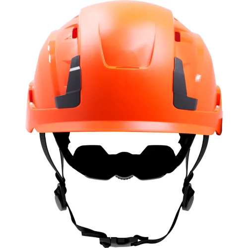 General Electric GH400 Vented Safety Helmet, 4-Point Adjustable Ratchet Suspension, Orange - Image 2