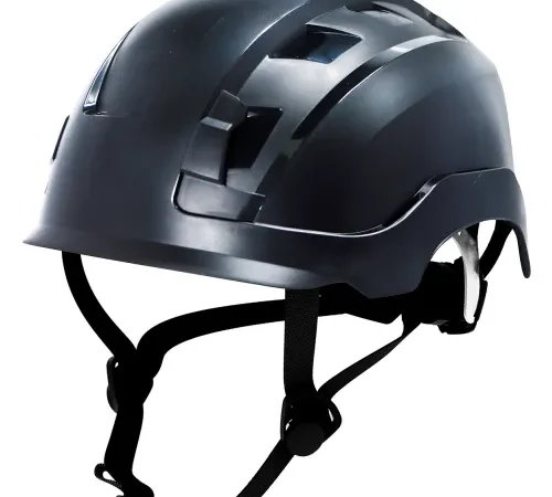 General Electric GH401 Non-Vented Safety Helmet, 4-Point Adjustable Ratchet Suspension, Black