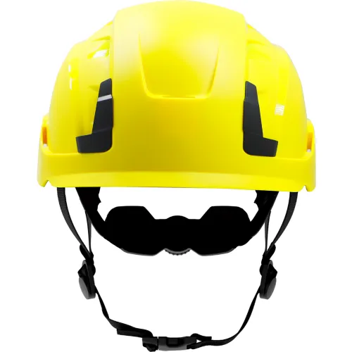 General Electric GH401 Non-Vented Safety Helmet, 4-Point Adjustable Ratchet Suspension, Yellow - Image 2