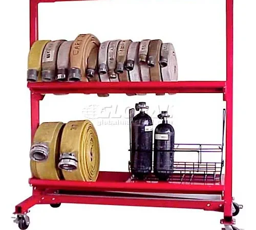 Ready Racks" Two-Tier Hose Cart - Holds Up to 1300' of 2-1/2" Hose