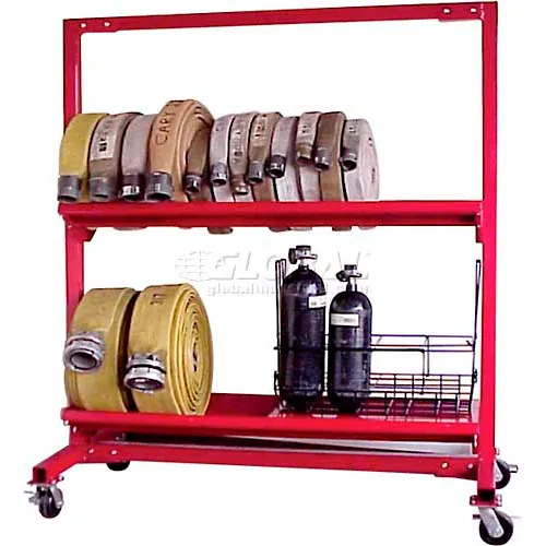 Ready Racks" Two-Tier Hose Cart - Holds Up to 1300' of 2-1/2" Hose