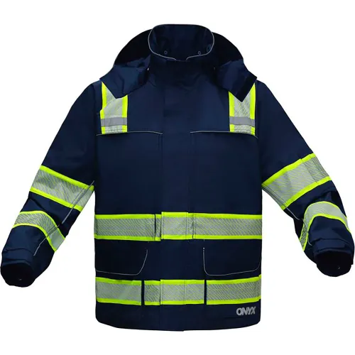 GSS Onyx Non Ansi Rip Stop Rain Coat w/ Teflon Coating, S/M, Navy