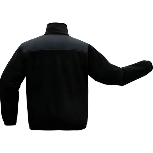 GSS Onyx Enhanced Visibility Full Zip Jacket, Polyester Fleece, Black, 3XL - Image 3