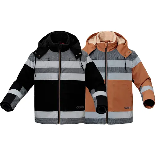 GSS QUARTZ Duck Sherpa Lined Heavy Weight Jacket, Brown, Large - Image 3