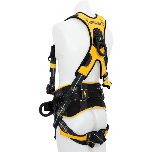 Werner® Arc Flash Construction Harness w/ Dielectric Pass Thru Legs, Back & Hip D Rings, M/L - Image 3