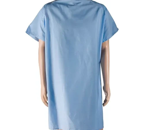 DMI Hospital Gown, Easy Access Patient Gown, Blue Hospital Gown, Blue