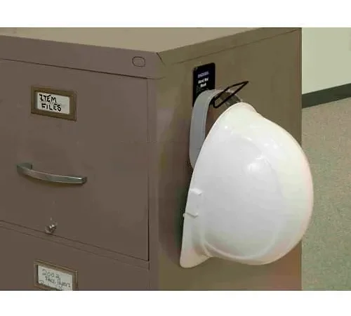 Horizon Mfg. Magnetic Mount Hard Hat Rack, 5003, 3"L X 3"W X 3-1/4"H