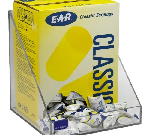 Horizon Mfg. 200 Pair Foam Ear Plug Tray, Clear Plastic, 5130, 10-1/2"L