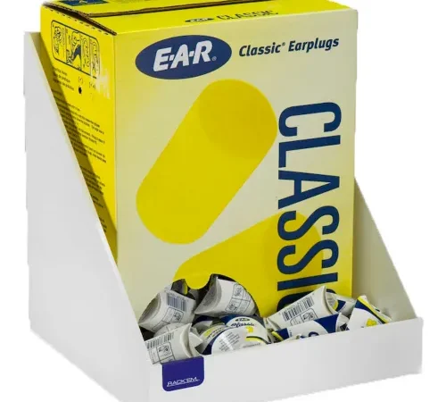 Horizon Mfg. 200 Pair Foam Ear Plug Tray, White, Heavy-Duty Plastic, 5132-W, 10-5/8"L