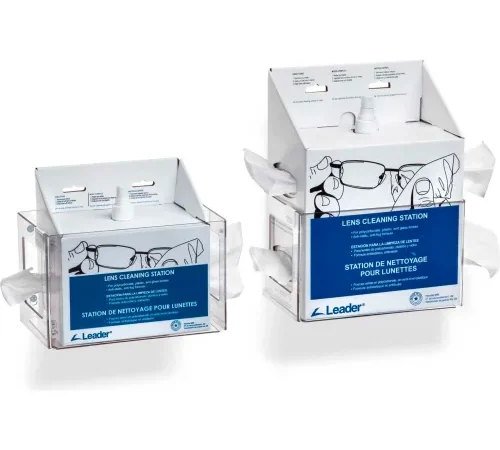 Rack'Em Racks 5158 Lens Cleaning Station, Clear Acrylic With Wall Mounts
