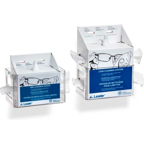 Rack'Em Racks™ 5158 Lens Cleaning Station, Clear Acrylic With Wall Mounts