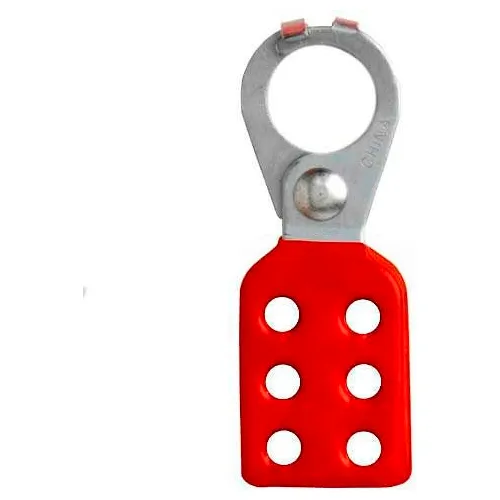 Horizon Mfg. Lockout Tagout Hasp, 5503, Interlocking Style, 1" Opening, Red - Pkg Qty 12