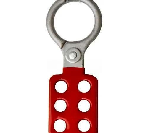 Horizon Mfg. Lockout Tagout Hasp, 5506, Non-Sparking, 1-1/2" Opening, Red - Pkg Qty 12