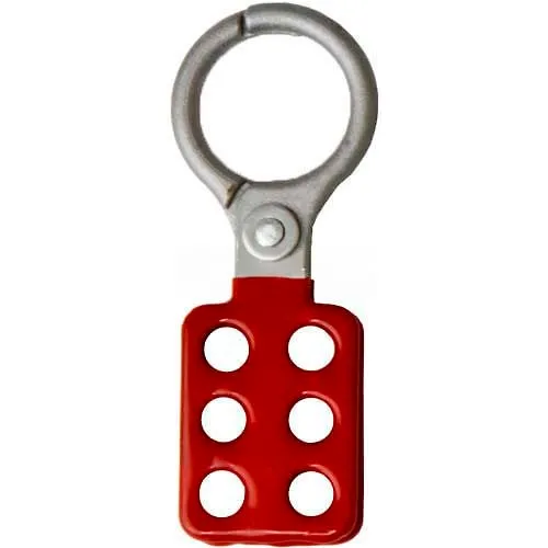 Horizon Mfg. Lockout Tagout Hasp, 5506, Non-Sparking, 1-1/2" Opening, Red - Pkg Qty 12