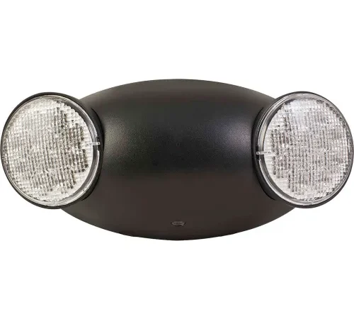 Hubbell CU2RCB LED Black Emergency Unit w/ Adjustable Heads, Remote Capability
