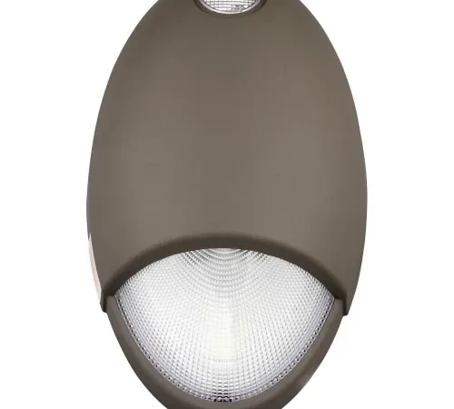 Hubbell LED Dark Bronze Nomally On AC & Emergency Unit, Wet & Cold Rated, Photo Control