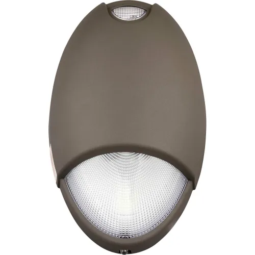 Hubbell LED Dark Bronze Nomally On AC & Emergency Unit, Wet & Cold Rated, Photo Control