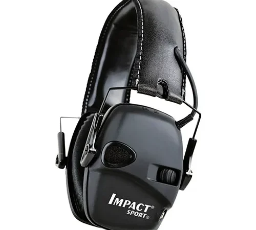 Howard Leight 1030942 Impact® Sport Folding Electronic Earmuff, Black, NRR 22 dB