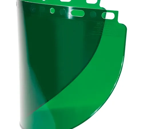 Honeywell Fibre-Metal® Dark Green Propionate Faceshield Window, 8" X 16-1/2" X .06"T