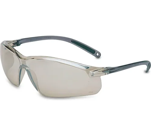 Honeywell Uvex" A700 Half Frame Indoor/Outdoor Safety Glasses, Anti-Scratch, Gray Lens & Frame