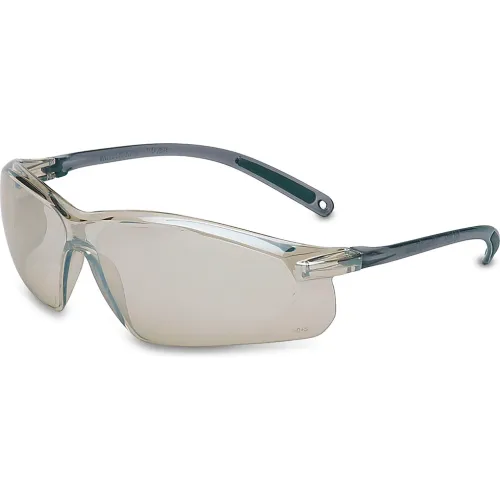 Honeywell Uvex" A700 Half Frame Indoor/Outdoor Safety Glasses, Anti-Scratch, Gray Lens & Frame