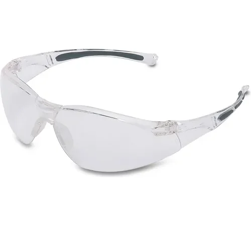 Honeywell Uvex" A800 Half Frame Safety Glasses, Anti-Scratch, Clear Lens & Frame