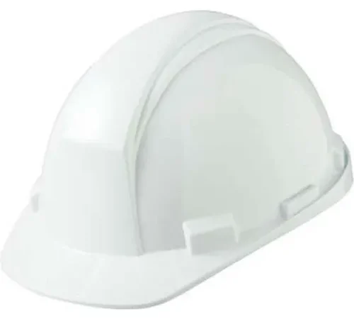 Honeywell North Cap Style Matterhorn White Hard Hat, 4pt Suspension, HDPE Shell, Ratchet Adjustment