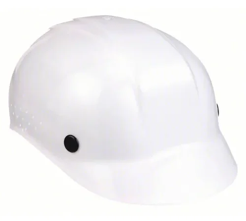Honeywell Vented Bump Cap with 4-Point Pinlock Suspension, Front Brim, Deluxe White