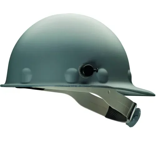 Honeywell Roughneck P2A Front Brim Hard Hat, 8 pt. Ratchet Suspension, Type 1, Class C & G, Gray
