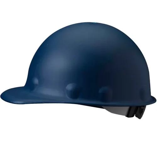 Honeywell Roughneck P2A Front Brim Hard Hat, 8 pt. Ratchet Suspension, Type 1, Class C & G, Blue