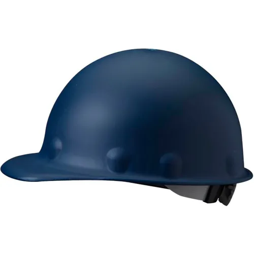 Honeywell Roughneck P2A Front Brim Hard Hat, 8 pt. Ratchet Suspension, Type 1, Class C & G, Blue