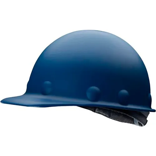 Honeywell® Roughneck P2A Hard Hat, Blocks & 8 pt Ratchet Suspension, Type 1, Class C & G, Blue