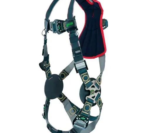 Honeywell Miller® Revolution Arc-Rated Safety Harness w/ Back D-Ring, Quick Connect, 3XL, Black