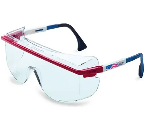 Honeywell Uvex Astrospec® 3001 OTG Safety Glasses with Anti-Fog Coating, Clear Lens & Frame