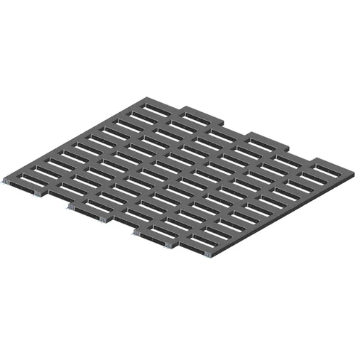 Ideal Warehouse Innovations, Inc.® Recycled Rubber Track-Out Mat, 144" x 144" x 3" Thick, Black - Image 2