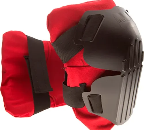 Impacto 877-00 Knee Pad Fire Retardant Cover, Hinged Hard Shell Ribbed Cap, Premium Foam Pad